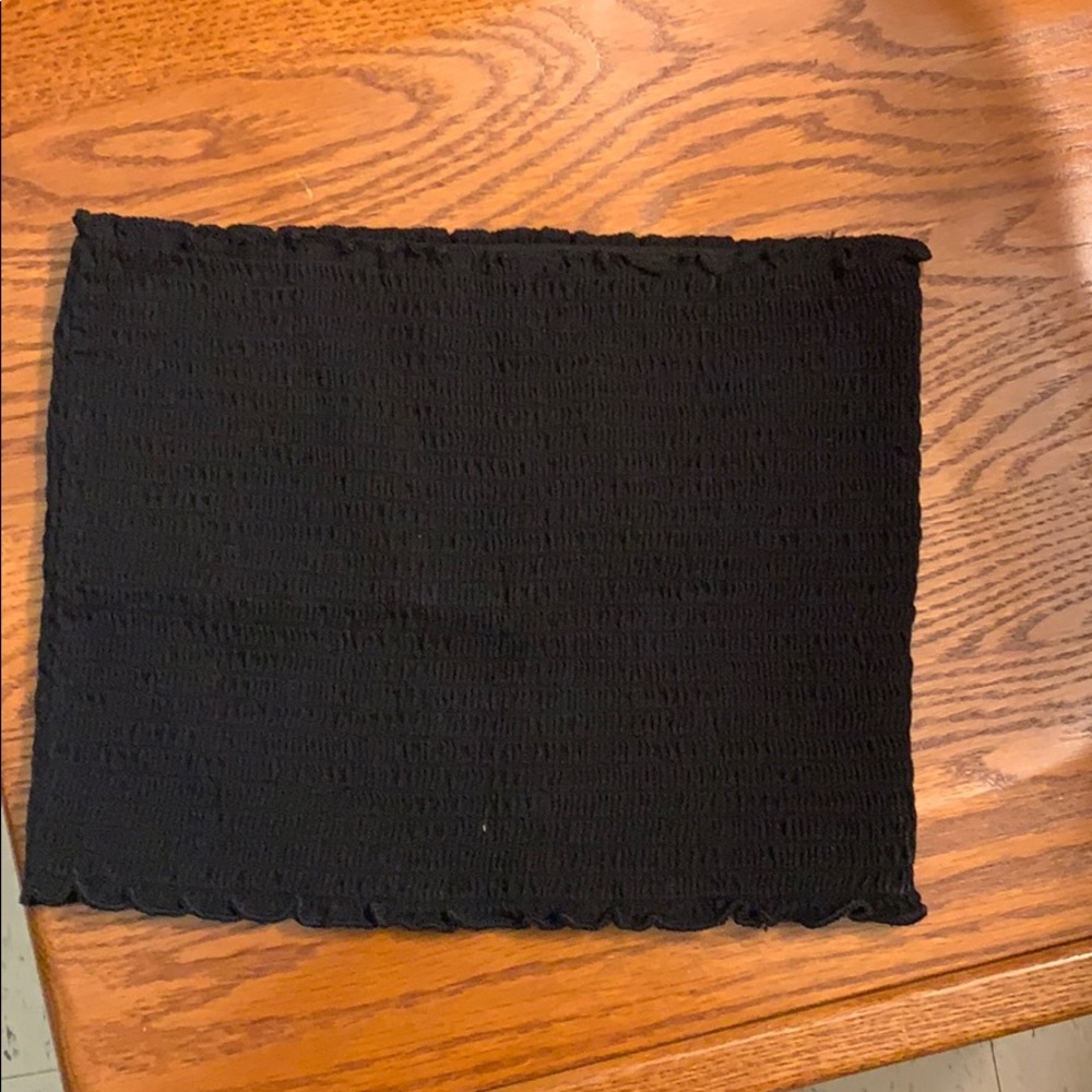 Women’s black tube top